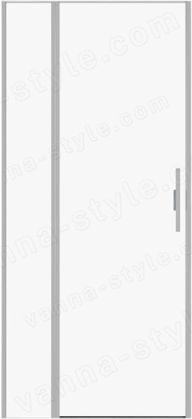 Душевая дверь Allen Brau Priority 3.31002.BA 90x200 распашная, профиль сере 90x200 распашная, профиль серебро