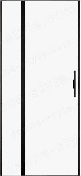 Душевая дверь Allen Brau Priority 3.31003.BBA 90x200 распашная, профиль чер 90x200 распашная, профиль черный браш