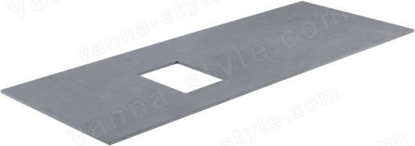 Столешница Allen Brau Infinity 1.21015.GR-S 120x46 из керамогранита, l графит 120x46 из керамогранита, l графит