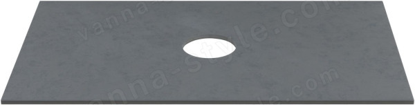 Столешница Allen Brau Liberty 1.33007.G 75x42 из керамогранита, графит 75x42 из керамогранита, графит