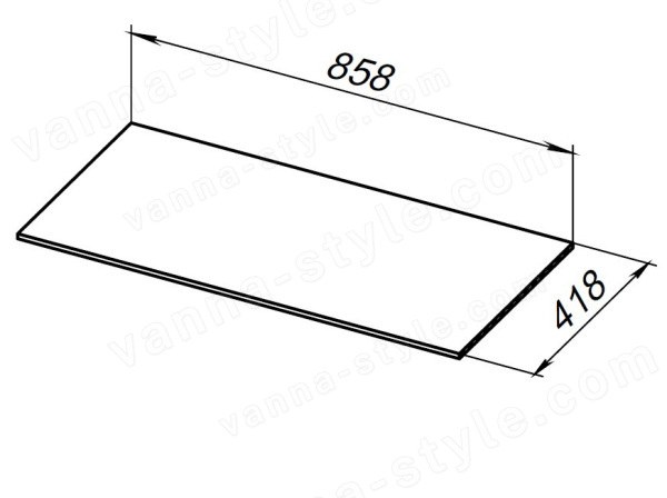 Столешница Allen Brau Liberty 1.330012.M 90x42 из керамогранита, мрамор 90x42 из керамогранита, мрамор