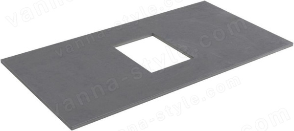 Столешница Allen Brau Priority 1.31010.G 80x41 из керамогранита, графит 80x41 из керамогранита, графит