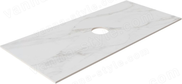 Столешница Allen Brau Reality 1.32025.M 100x46 из керамогранита, мрамор 100x46 из керамогранита, мрамор