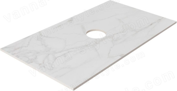 Столешница Allen Brau Reality 1.32023.M 80x46 из керамогранита, мрамор 80x46 из керамогранита, мрамор