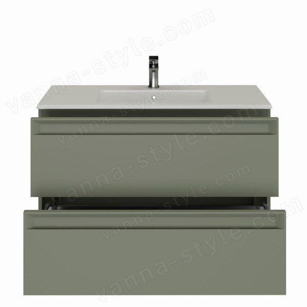 Тумба под раковину Allen Brau Eclipse 1.E1003.CGM 100x46 2.0 олива матовая олива матовая