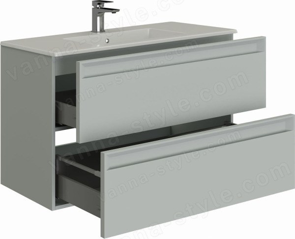 Тумба под раковину Allen Brau Eclipse 1.E1003.PWM 100x46 2.0 папирус матовый папирус матовый