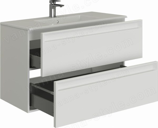 Тумба под раковину Allen Brau Eclipse 1.E1003.WM 100x46 2.0 белый матовый белый матовый