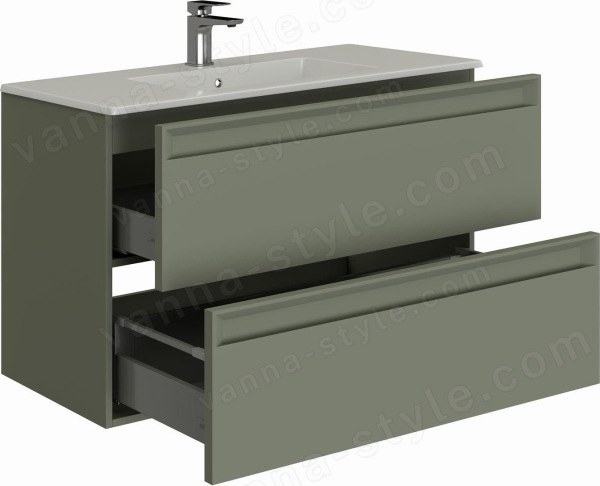 Тумба под раковину Allen Brau Eclipse 1.E1001.CGM 60x46 2.0 олива матовая олива матовая