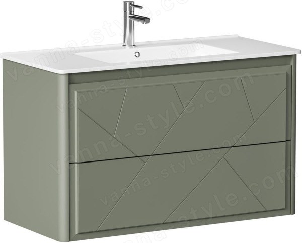 Тумба под раковину Allen Brau Paris 1.360002.CGM 100x46 олива матовая 100x46 олива матовая