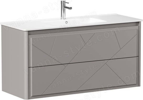 Тумба под раковину Allen Brau Paris 1.360003.PGM 120x46 платина матовый 120x46 платина матовый