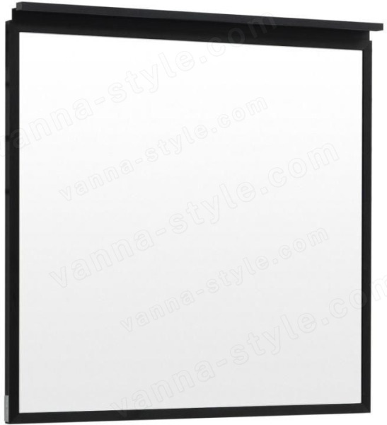 Зеркало с подсветкой Allen Brau Priority 80 1.31015.BB 80x75, черный брашированный 80x75, черный брашированный