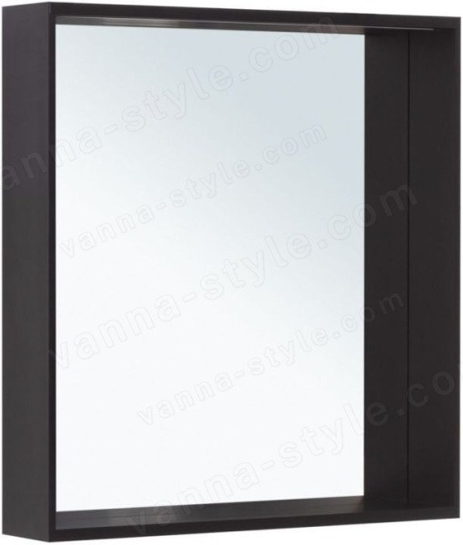 Зеркало с подсветкой Allen Brau Reality 70 1.32017.BB 70x75, черный брашированный 70x75, черный брашированный