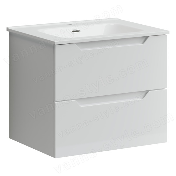 Тумба под раковину Sancos Norma 2.0 NR2.060W 60x45 подвесная, белый глянец 60x45 подвесная, белый глянец