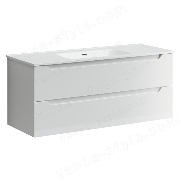 Тумба под раковину Sancos Norma 2.0 NR2.0120-1W 120x45 подвесная, белый глянец 120x45 подвесная, белый глянец