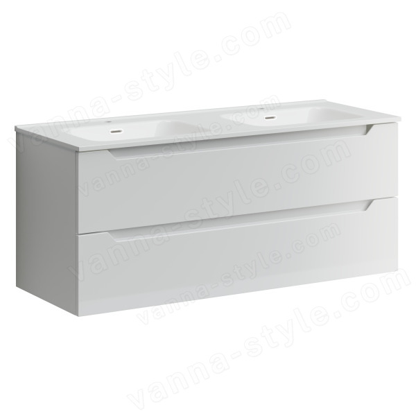 Тумба под раковину Sancos Norma 2.0 NR2.0120-2W 120x45 подвесная, белый глянец 120x45 подвесная, белый глянец