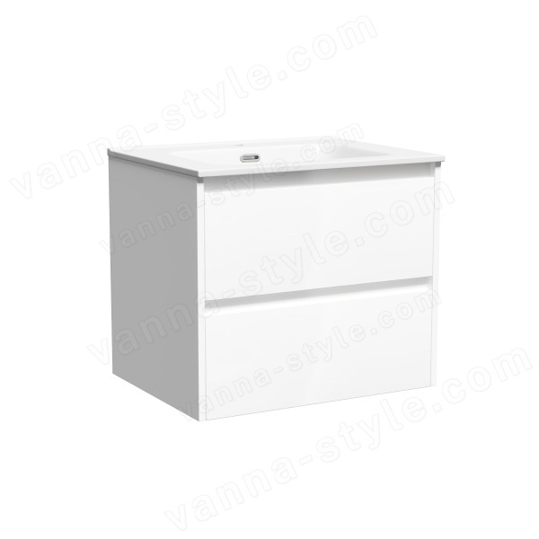 Тумба под раковину Sancos Libra LB60W 60x45 подвесная, белый глянец 60x45 подвесная, белый глянец