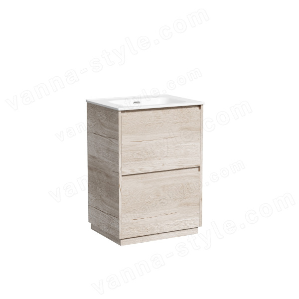 Тумба под раковину Sancos Libra Floor LB60FEG 60x45 напольная, дуб галифакс натуральный 60x45 напольная, дуб галифакс натуральный