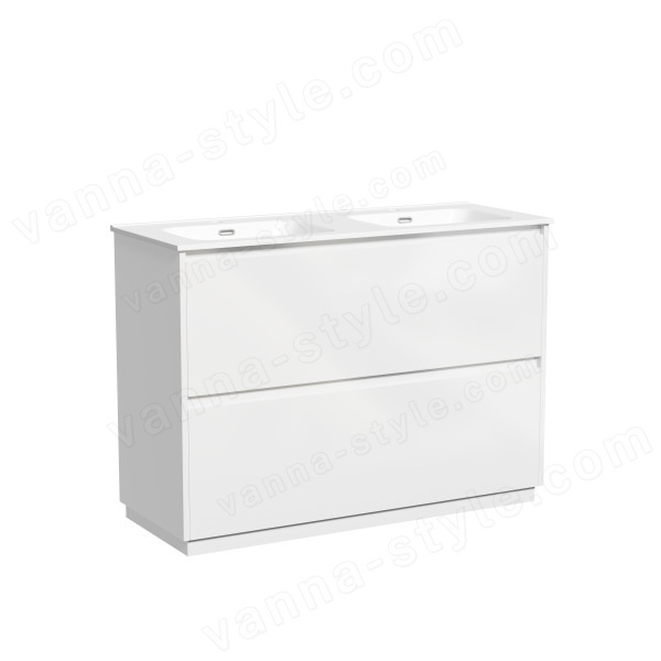 Тумба под раковину Sancos Libra Floor LB120F-2W 120x45 напольная, белый глянец 120x45 напольная, белый глянец