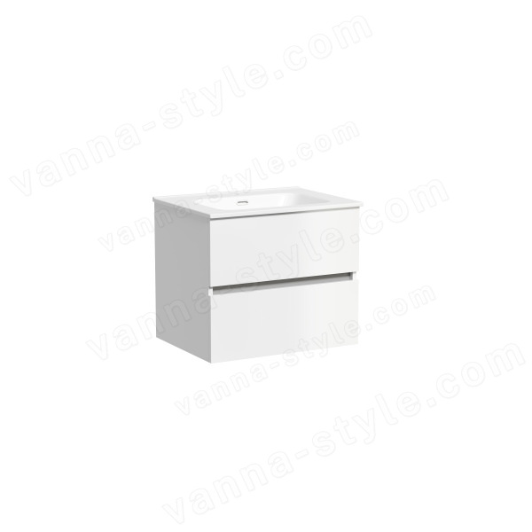 Тумба под раковину Sancos Urban UR60W 60x45 подвесная, белый глянец 60x45 подвесная, белый глянец