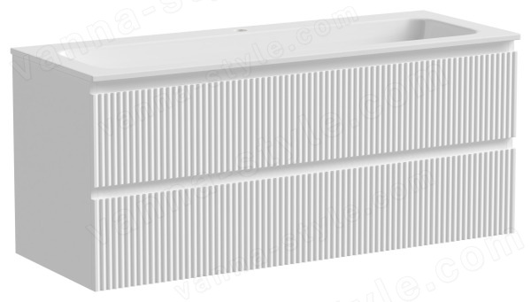 Тумба под раковину Sancos SNOB R SNR120W 119.5x44.5 белый матовый 119.5x44.5 белый матовый