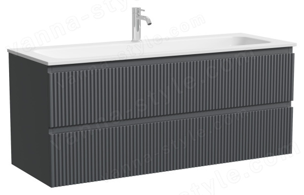 Тумба под раковину Sancos SNOB R SNR120MDH 119.5x44.5 темный антрацит матовый 119.5x44.5 темный антрацит матовый