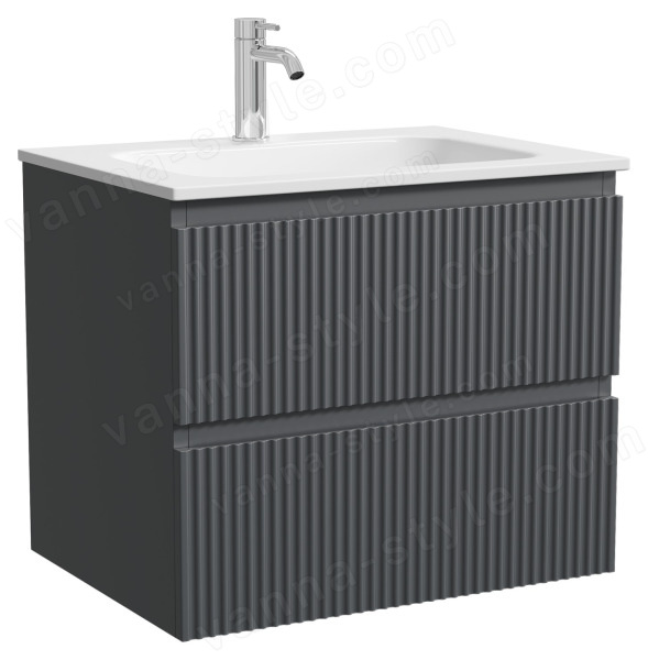 Тумба под раковину Sancos SNOB R SNR60MDH 60x44.5 темный антрацит матовый 60x44.5 темный антрацит матовый