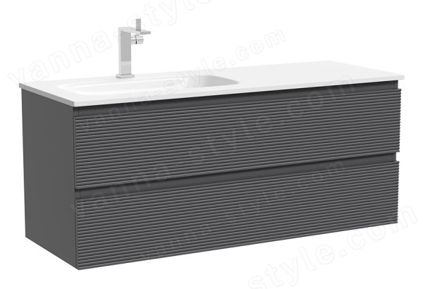 Тумба под раковину Sancos FOLK FL120LGS 119.5x44.5 темный серый 119.5x44.5 темный серый