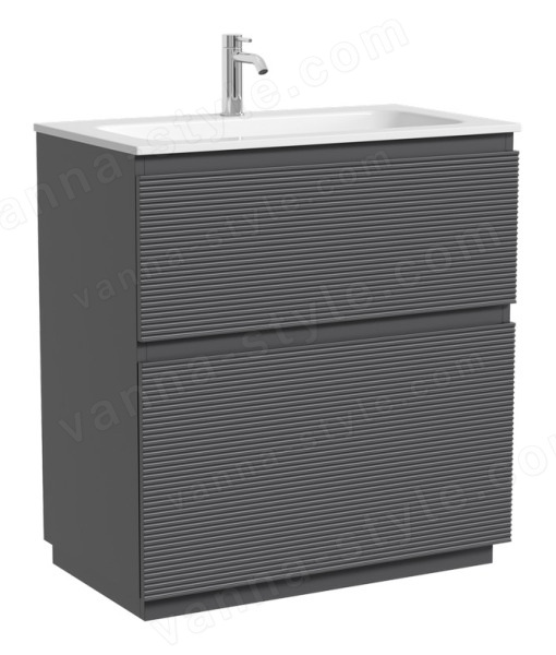 Тумба под раковину Sancos FOLK Floor FL80FGS 80x44.5 темный серый 80x44.5 темный серый