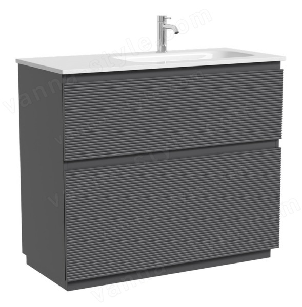Тумба под раковину Sancos FOLK Floor FL100FRGS 99.5x44.5 темный серый 99.5x44.5 темный серый