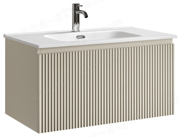 Тумба под раковину Sancos SNOB R 1.0 SNR1.080CE 80x44.5 бежевый матовый 80x44.5 бежевый матовый