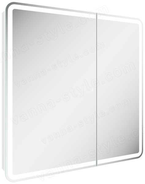 Зеркальный шкаф с подсветкой Sancos Diva DIV800 80x80, белый глянцевый 80x80, белый глянцевый