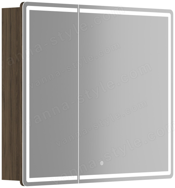 Зеркальный шкаф с подсветкой Sancos Mirror MI90ECH 89x74, дуб чарльстон 89x74, дуб чарльстон