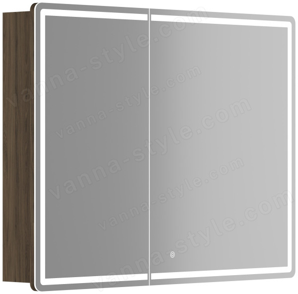 Зеркальный шкаф с подсветкой Sancos Mirror MI100ECH 99x74, дуб чарльстон 99x74, дуб чарльстон