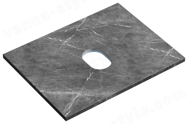 Столешница Sancos TT60A1 60x46 из керамогранита, черное небо 60x46 из керамогранита, черное небо