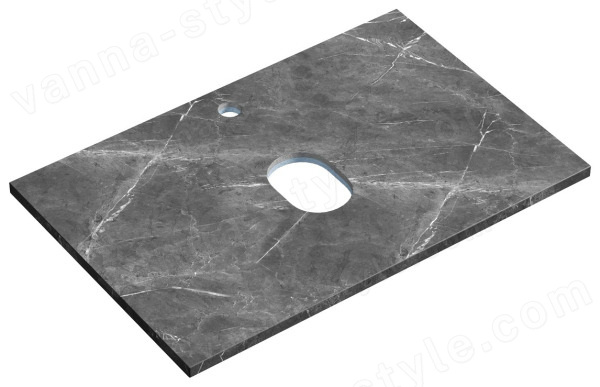 Столешница Sancos TT70A1X 70x46 из керамогранита, черное небо 70x46 из керамогранита, черное небо