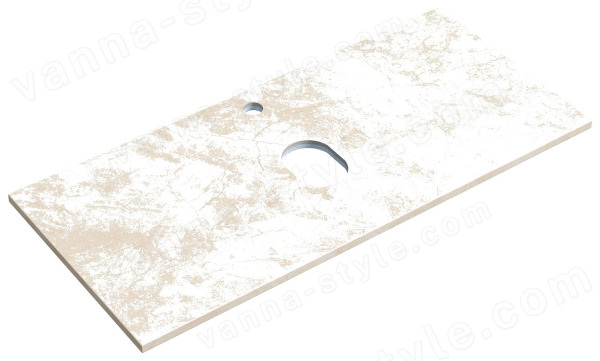 Столешница Sancos TT100A2X 100x46 из керамогранита, креман 100x46 из керамогранита, креман