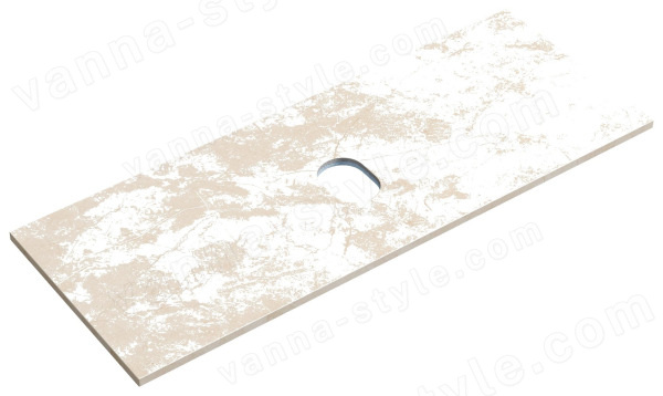 Столешница Sancos TT120A2 120x46 из керамогранита, креман 120x46 из керамогранита, креман