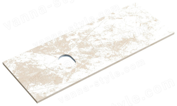 Столешница Sancos TT120A2L 120x46 из керамогранита, креман 120x46 из керамогранита, креман