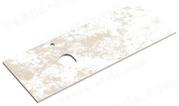 Столешница Sancos TT120A2XL 120x46 из керамогранита, креман 120x46 из керамогранита, креман