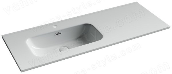 Раковина Ceramicanova Element CN7006L 101x46.5, белая глянцевая 101x46.5, белая глянцевая