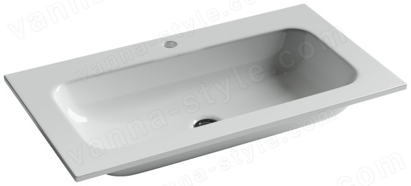 Раковина Ceramicanova Grace CN7012 81x45.7, белая глянцевая 81x45.7, белая глянцевая