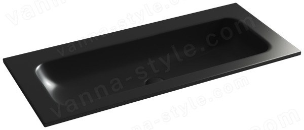 Раковина Ceramicanova Grace CN7013MBwx 101x45.7, черная матовая 101x45.7, черная матовая