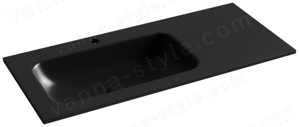 Раковина Ceramicanova Grace CN7014MB 101x45.7, черная матовая 101x45.7, черная матовая