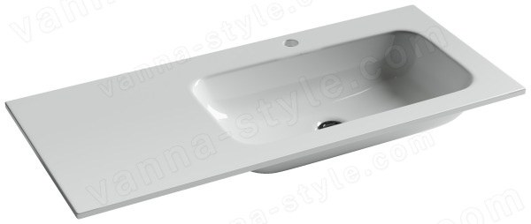 Раковина Ceramicanova Grace CN7015 101x45.7, белая глянцевая 101x45.7, белая глянцевая