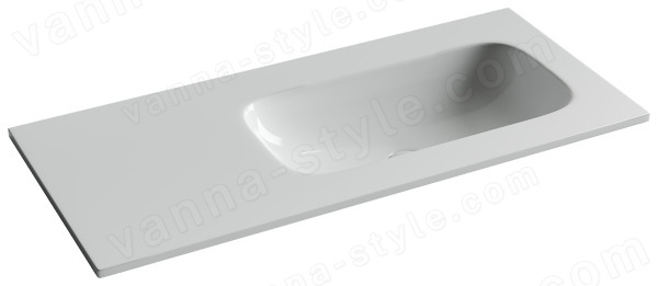 Раковина Ceramicanova Grace CN7015wx 101x13.7, белая глянцевая 101x13.7, белая глянцевая