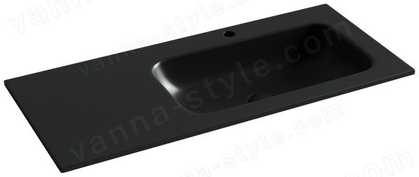 Раковина Ceramicanova Grace CN7015MB 101x45.7, черная матовая 101x45.7, черная матовая