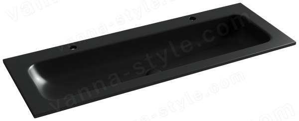 Раковина Ceramicanova Grace CN7016MB 121x45.7, черная матовая 121x45.7, черная матовая