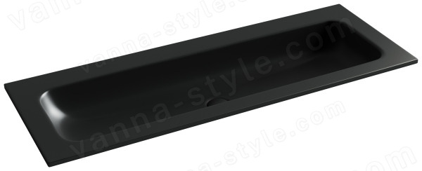 Раковина Ceramicanova Grace CN7016MBwx 121x45.7, черная матовая 121x45.7, черная матовая