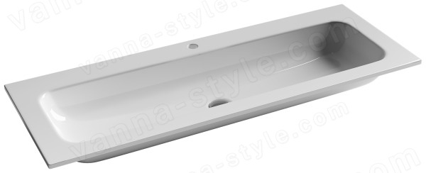 Раковина Ceramicanova Grace CN7017 121x45.7, белая глянцевая 121x45.7, белая глянцевая