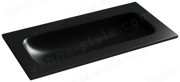 Раковина Ceramicanova Grace CN7019MBwx 91x13.7, черная матовая 91x13.7, черная матовая